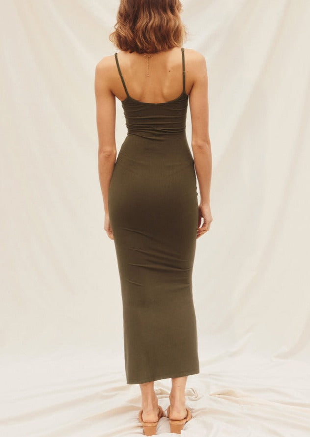 Night Olive Dress