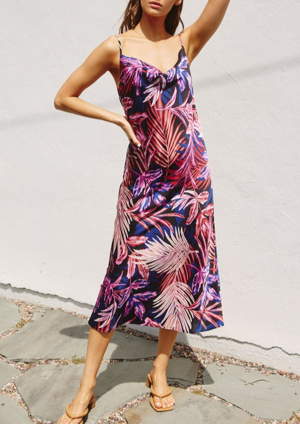 Sunset Palms Midi Dress