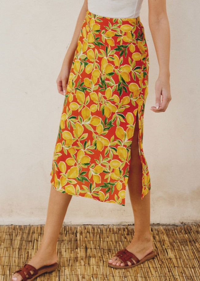 Limoncello Midi Skirt