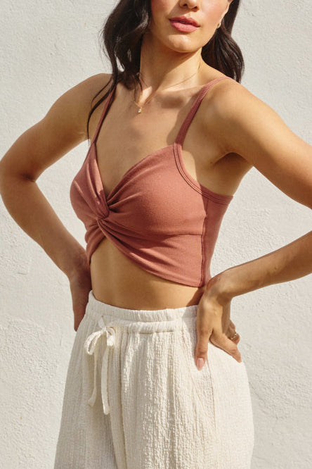 Cross My Heart Tank | Rose