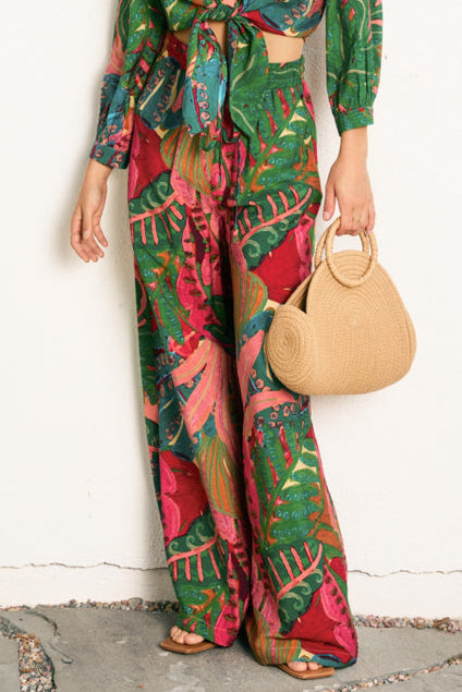 Tropic Like It's Hot Wide Leg Pants