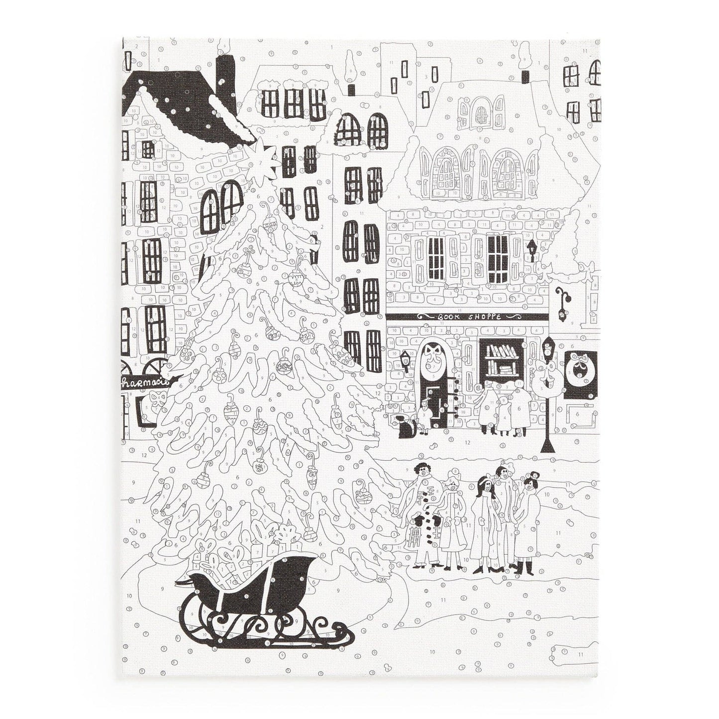 Christmas Square 9 x 12 Paint by Number Kit