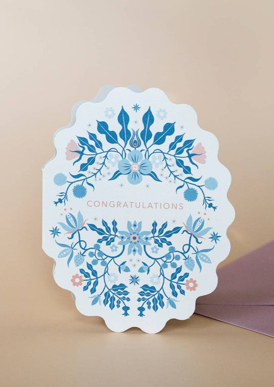 Folk Congratulations Card