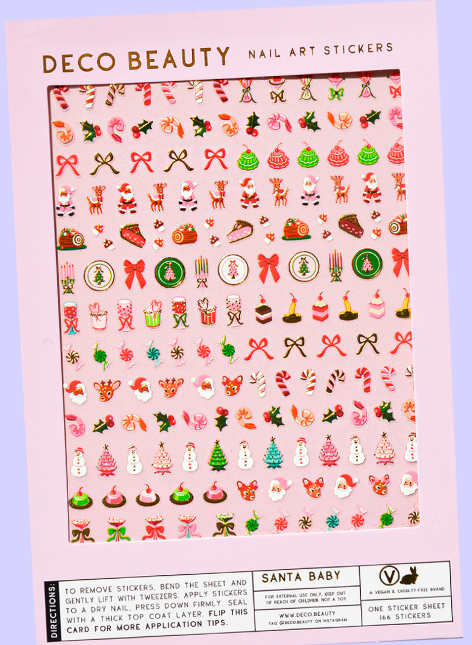 Nail Art Stickers | Santa Baby