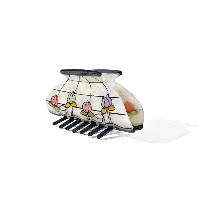 Flower Garden Lamp Hair Claw