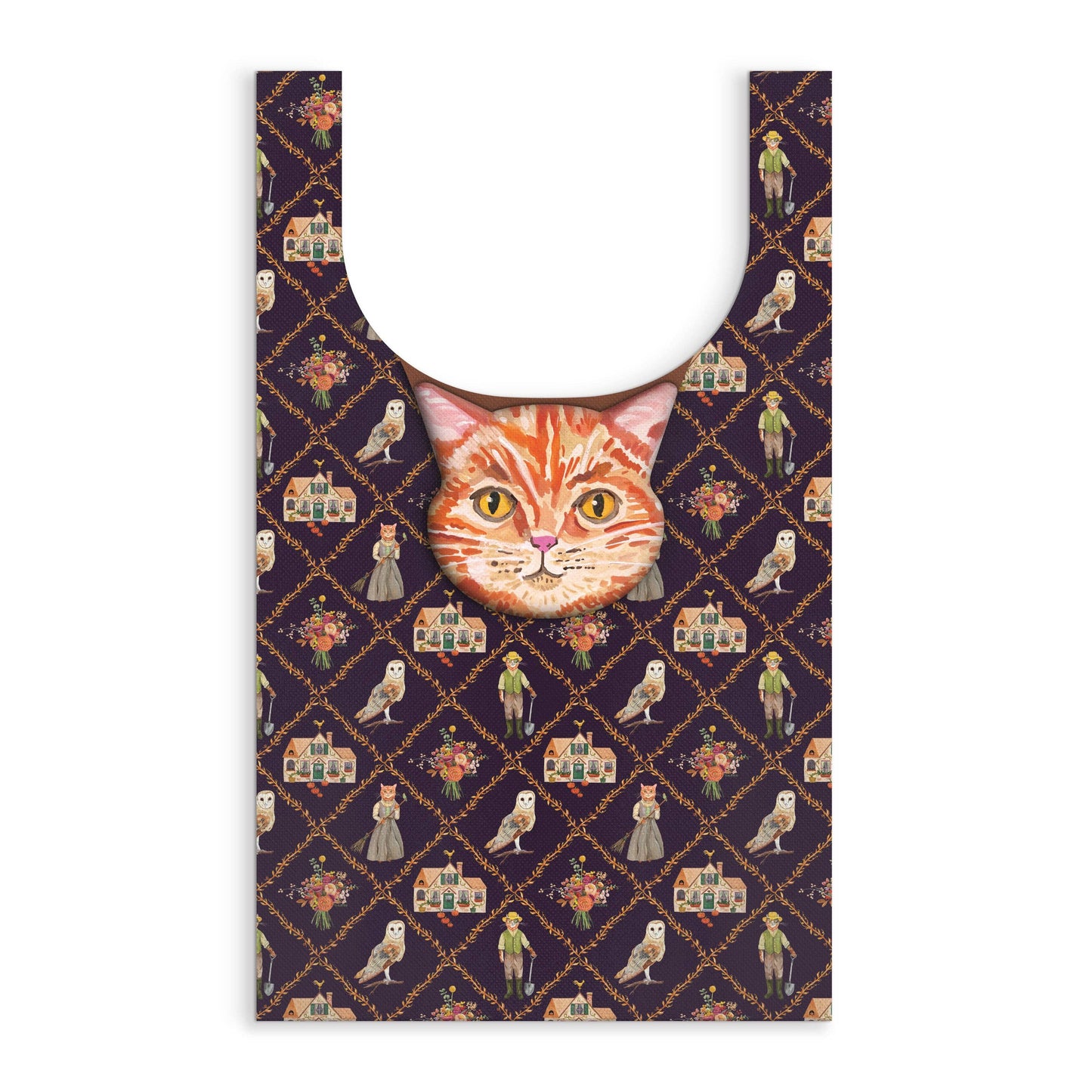 Packable Nylon Tote | Cottage Cats