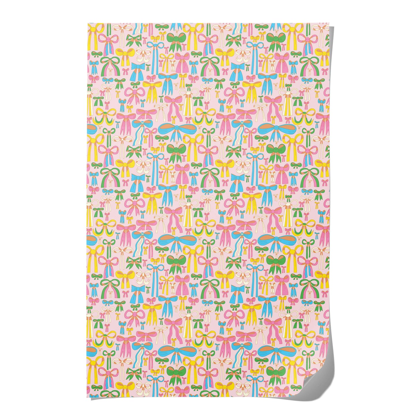 Lots of Bows Rolled Gift Wrap