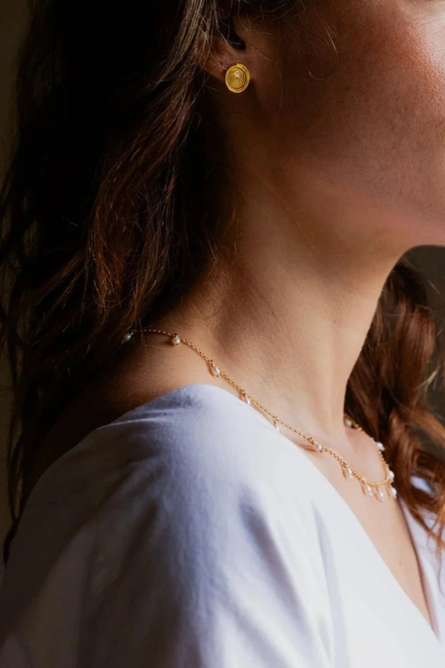 The Spiral Stud Earrings