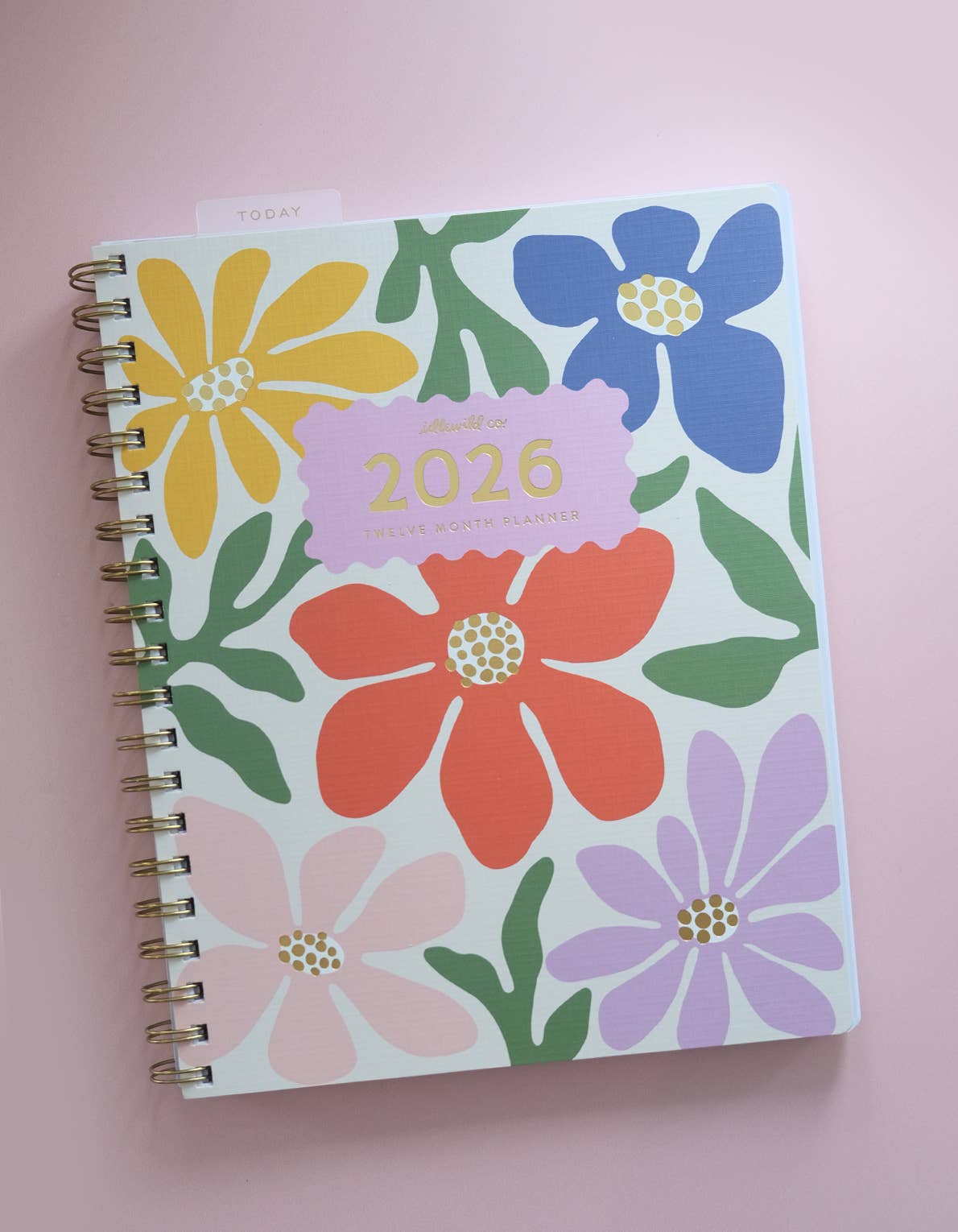 2026 Fullsize Softcover Planner | Primary Blooms
