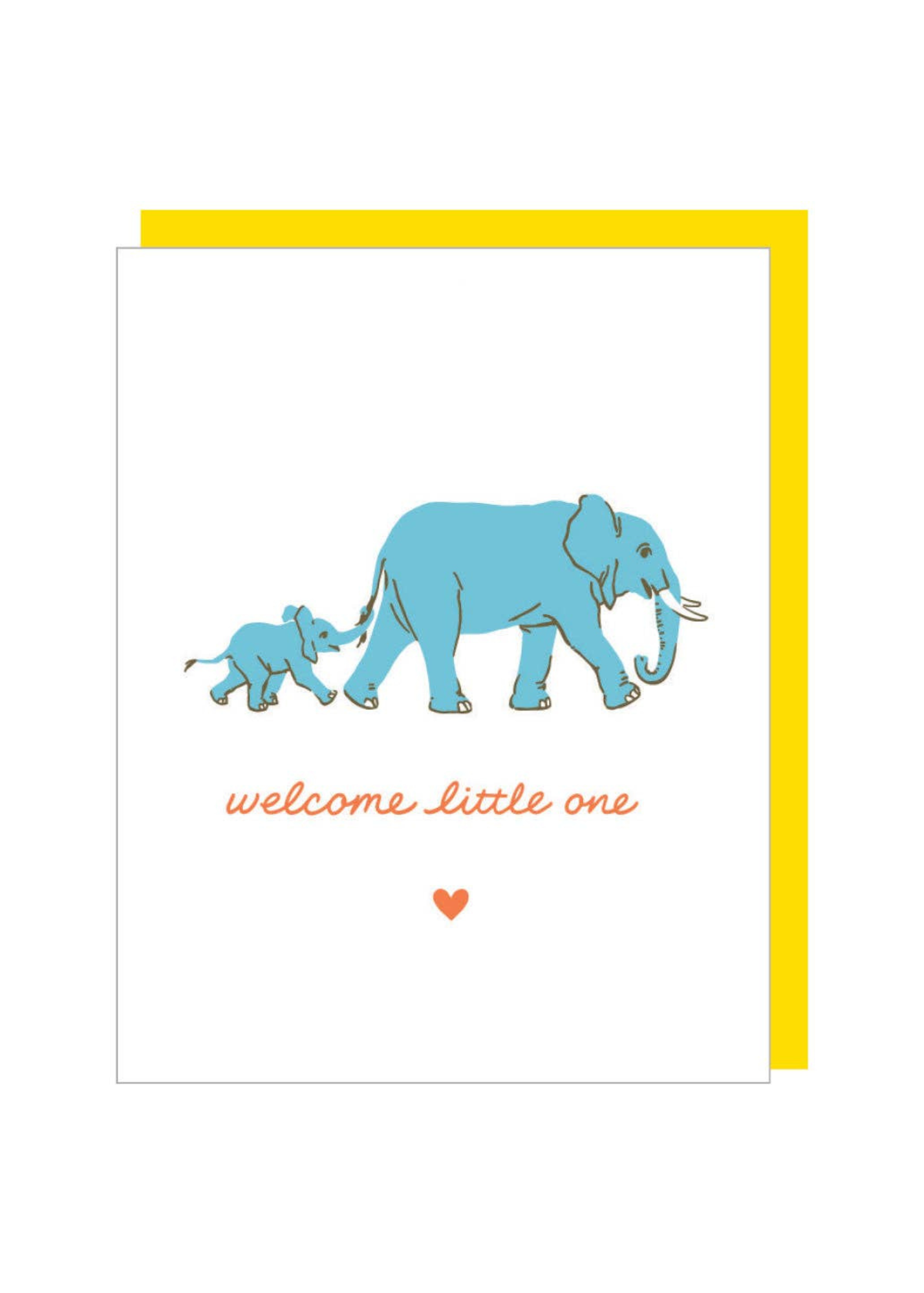 Elephant Walk Baby Card