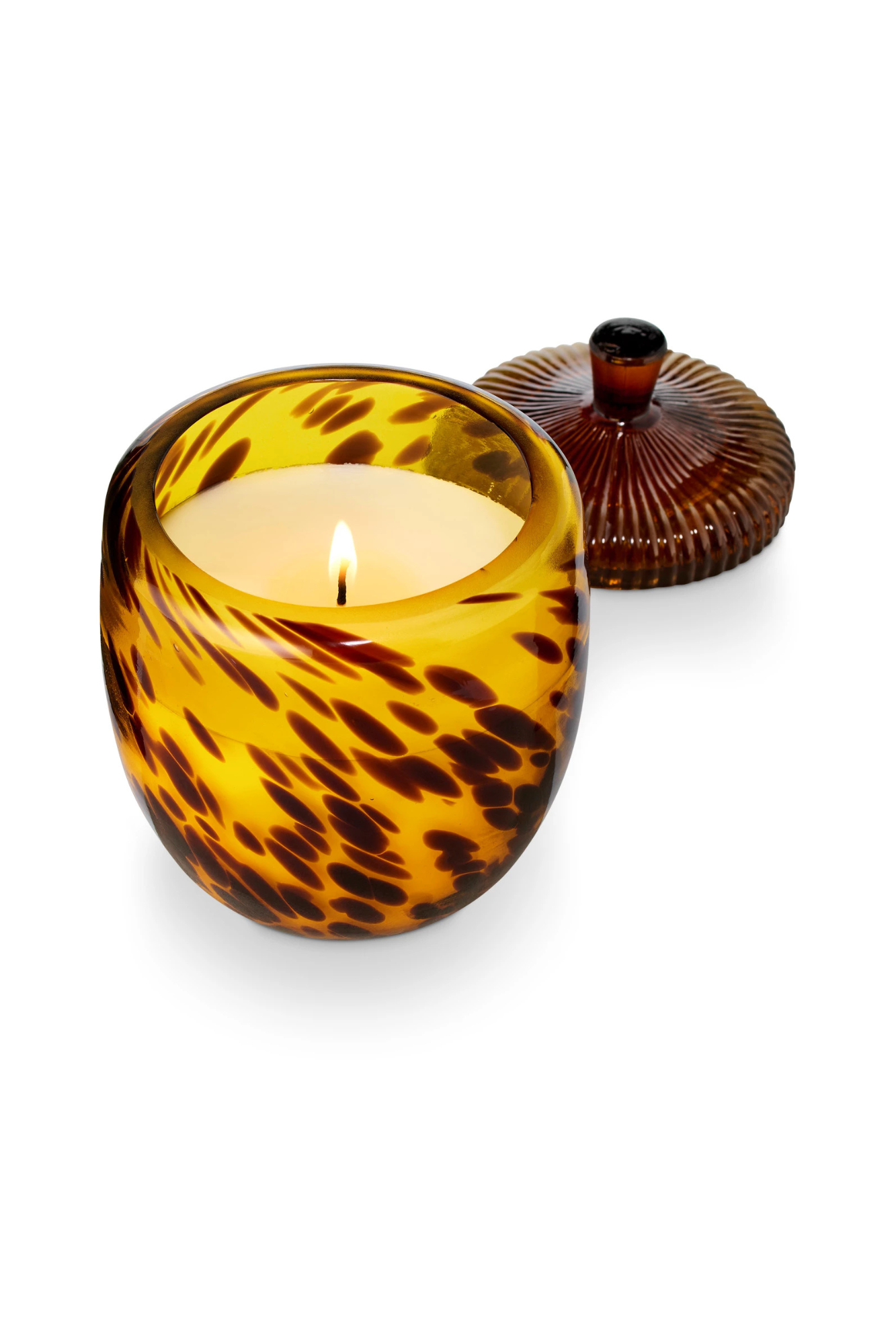 Woodfire Glass Acorn Candle
