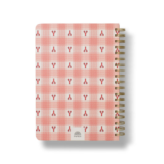 Guided Recipe Journal | Lobster Gingham