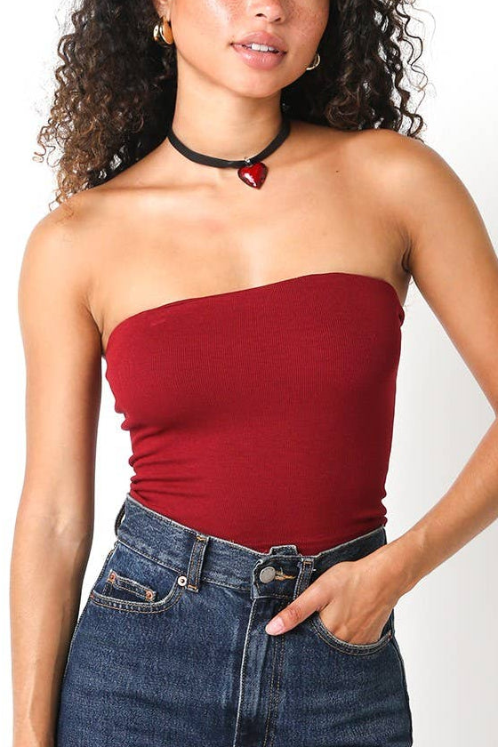 End Game Tube Top | Red