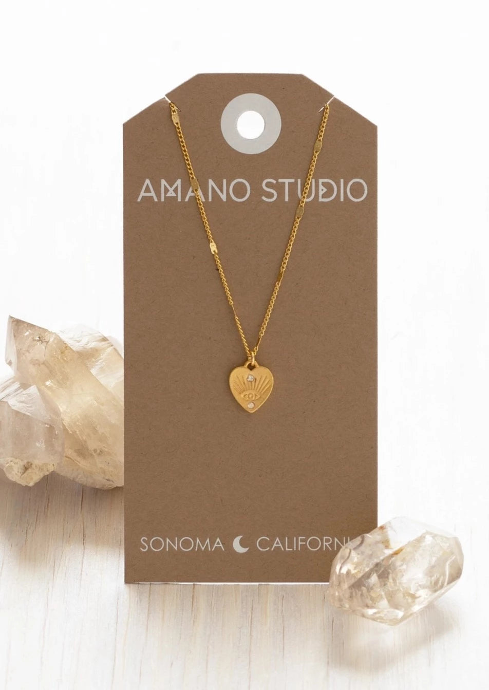 Heart with Eye Necklace