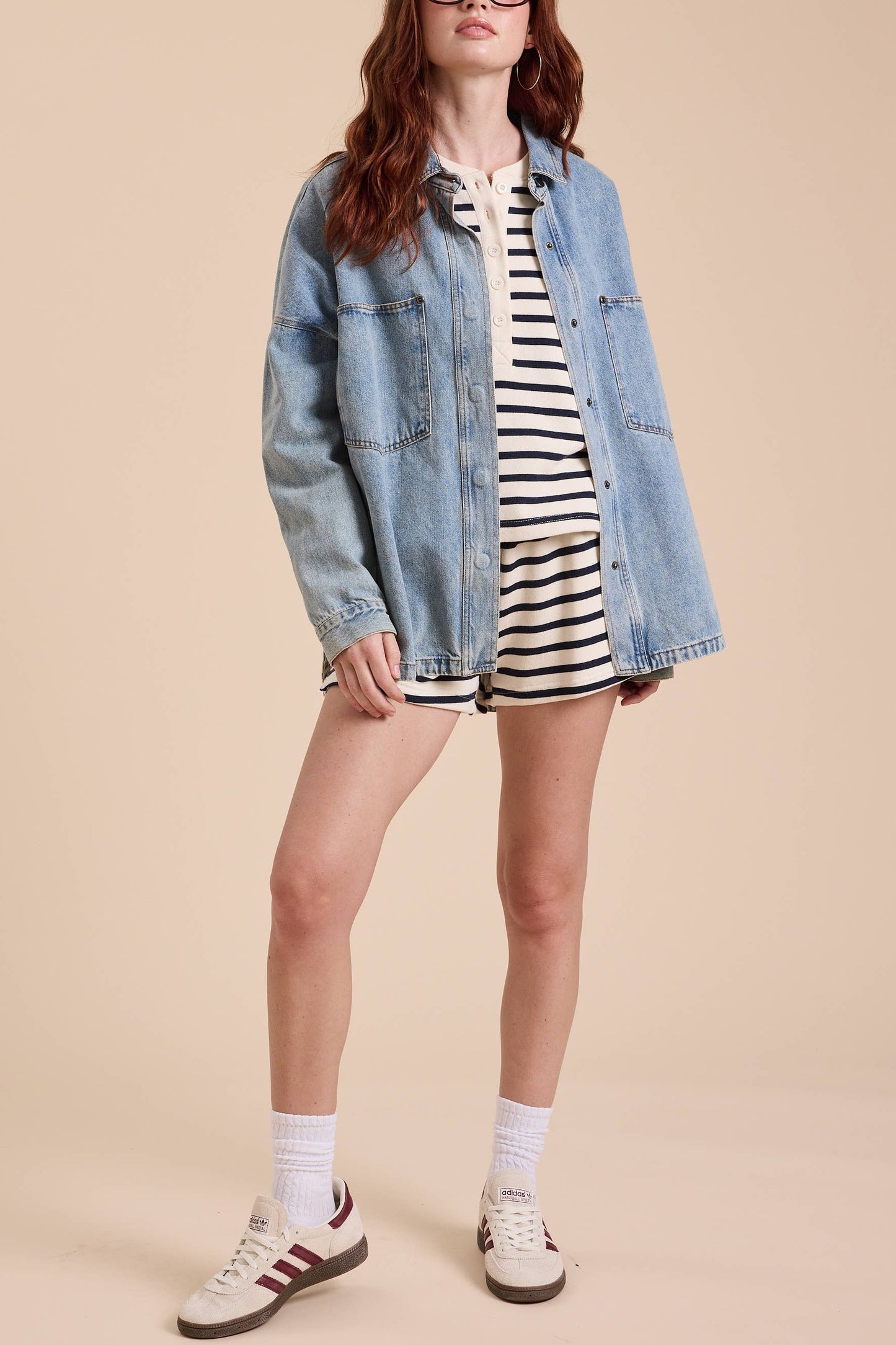 Rosewood Oversized Shacket | Light Denim