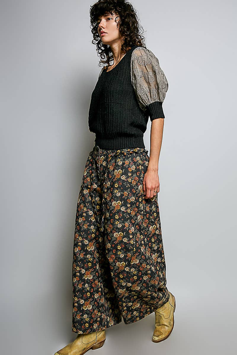 Frankie Floral Wide Leg Trousers