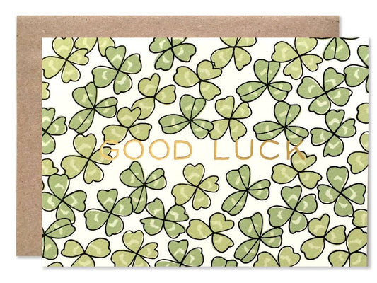 Goodluck Shamrocks Card