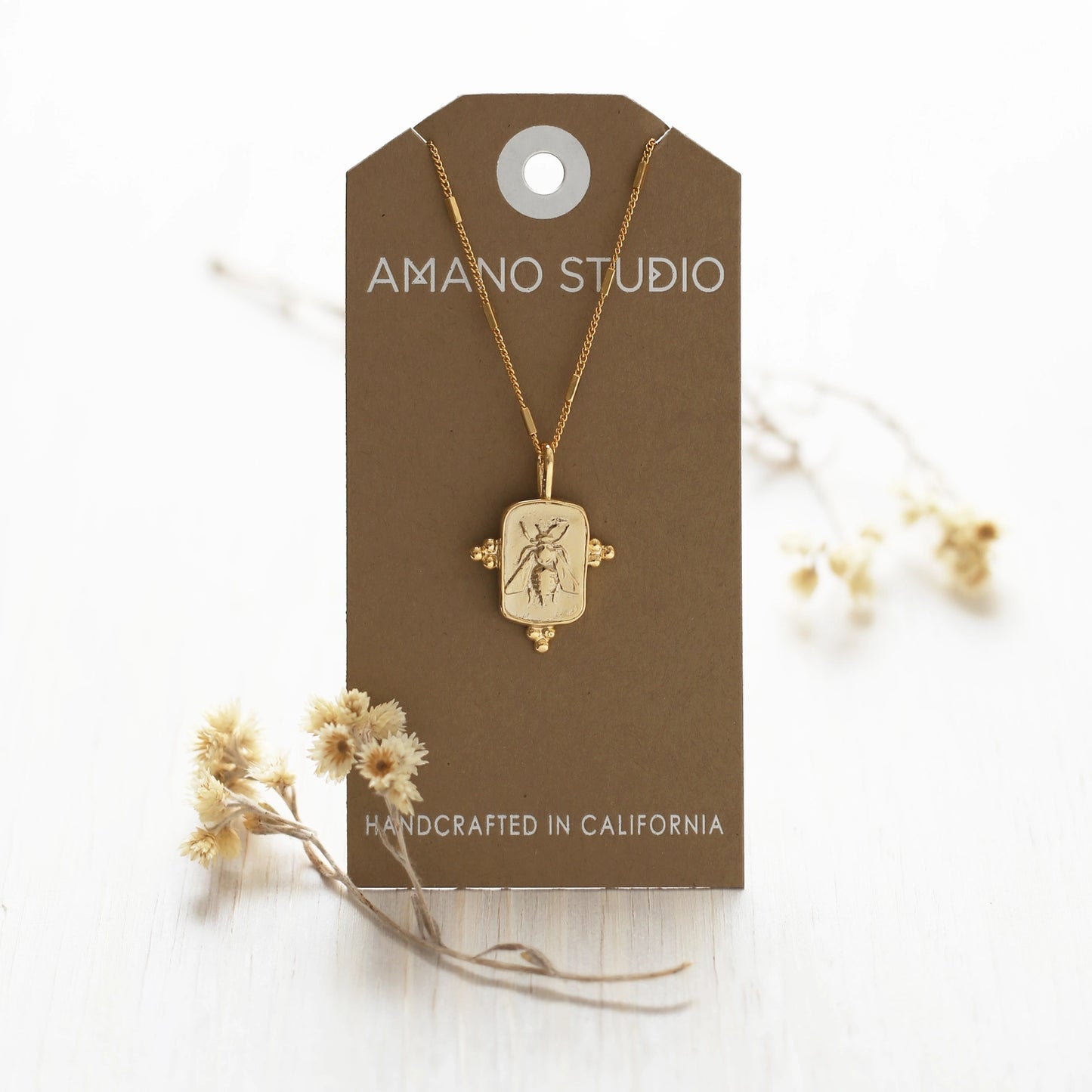 Queen Bee Medallion Necklace
