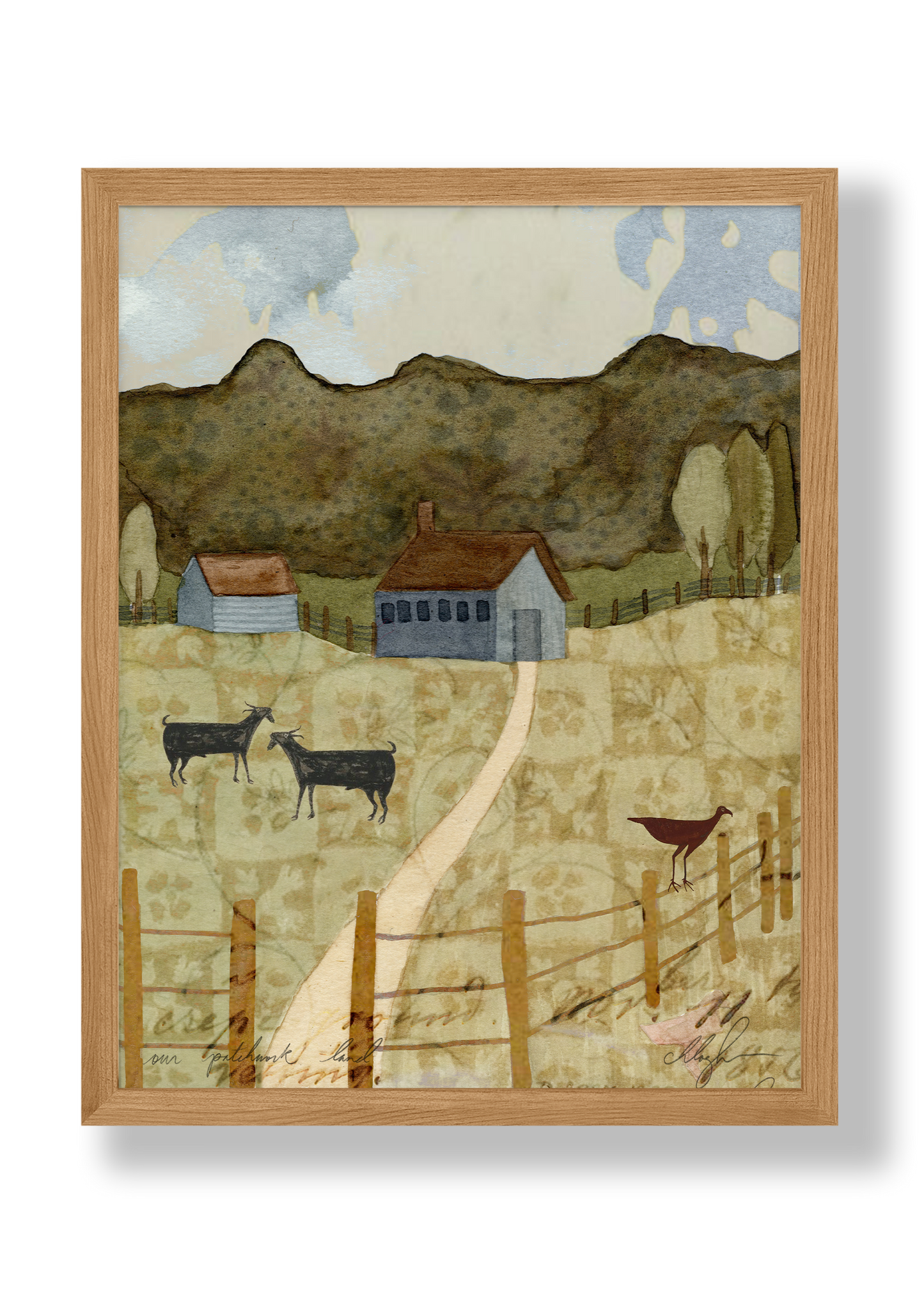 Our Patchwork Land Art Print | 8.5 x 11