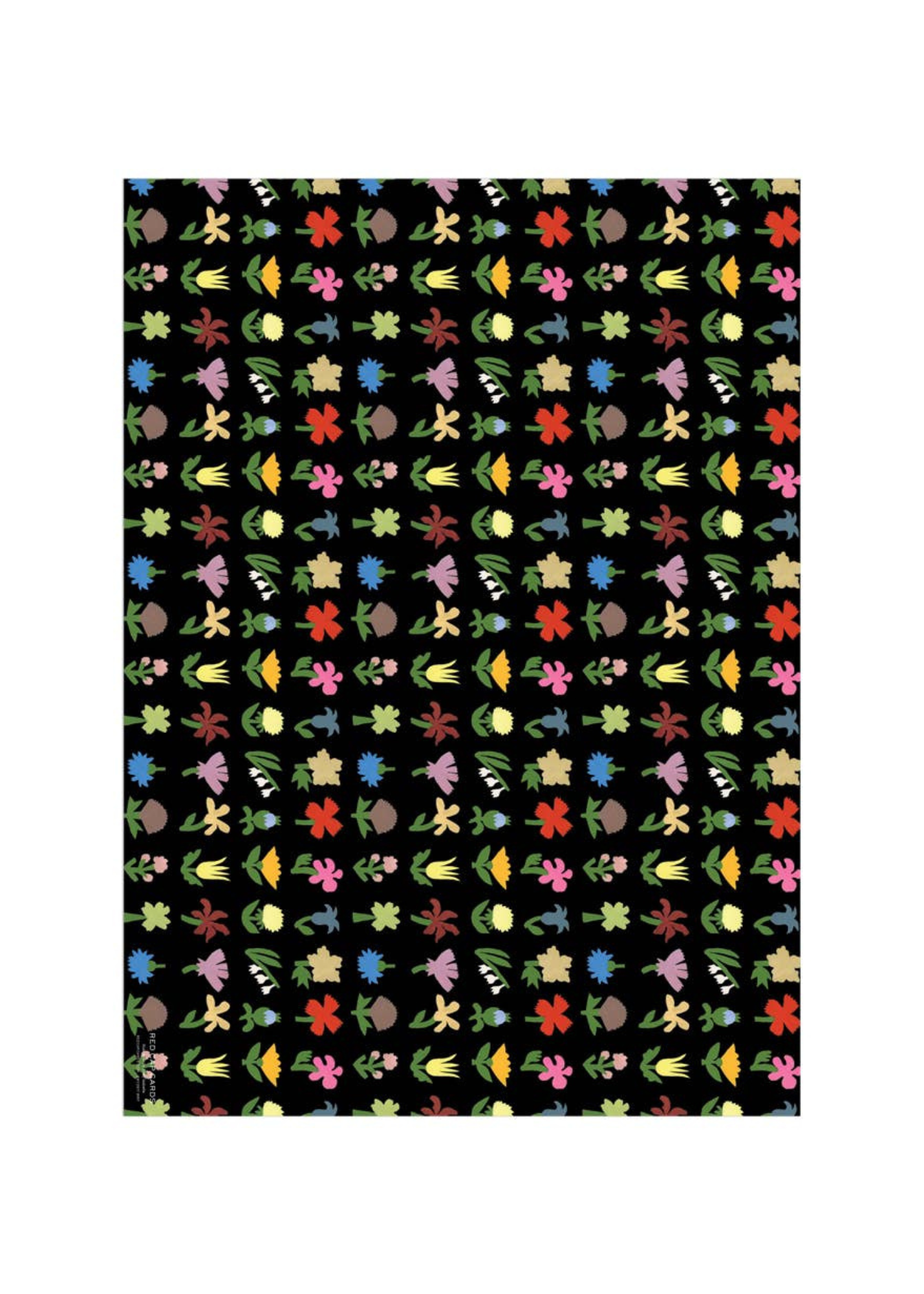 Little Flowers Rolled Gift Wrap