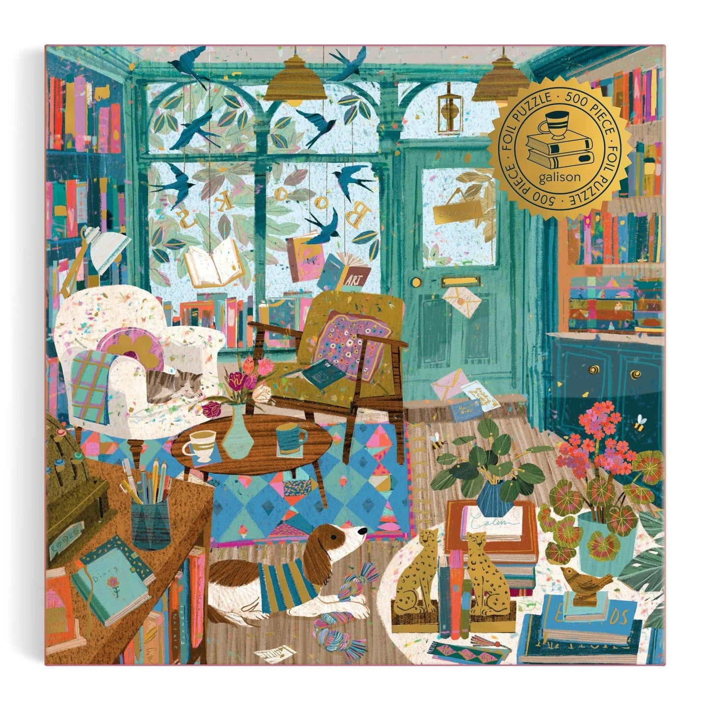 Bookshop Afternoon | 500 Piece Foil Puzzle