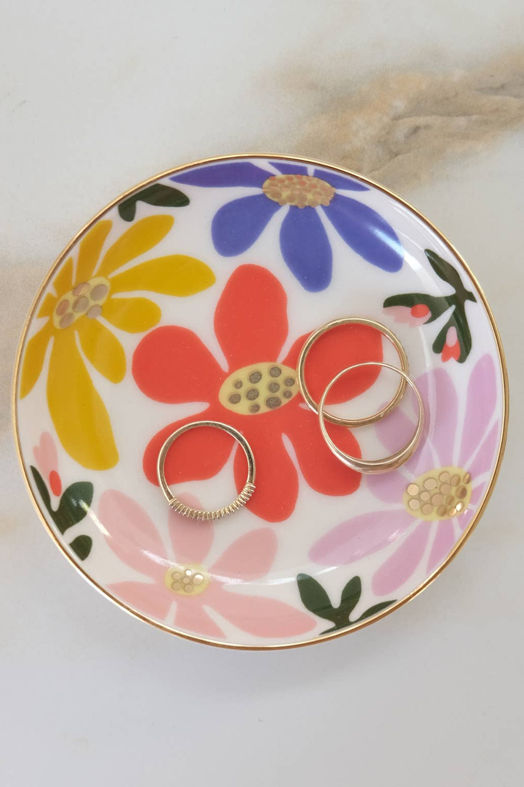 Primary Blooms Trinket Dish