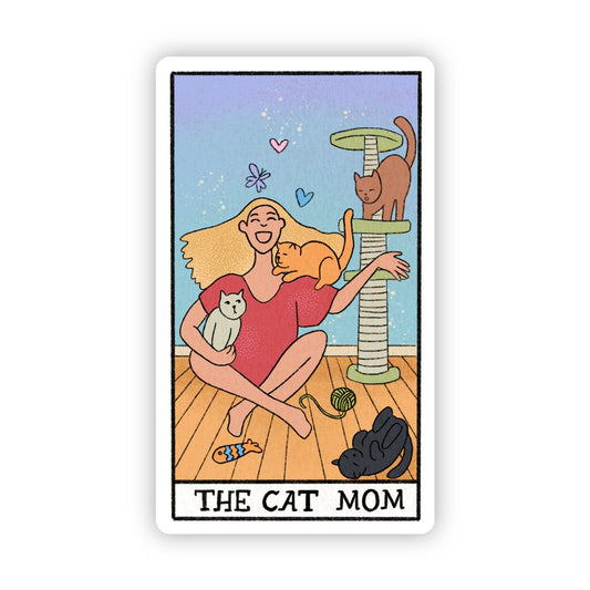 The Cat Mom Tarot Sticker