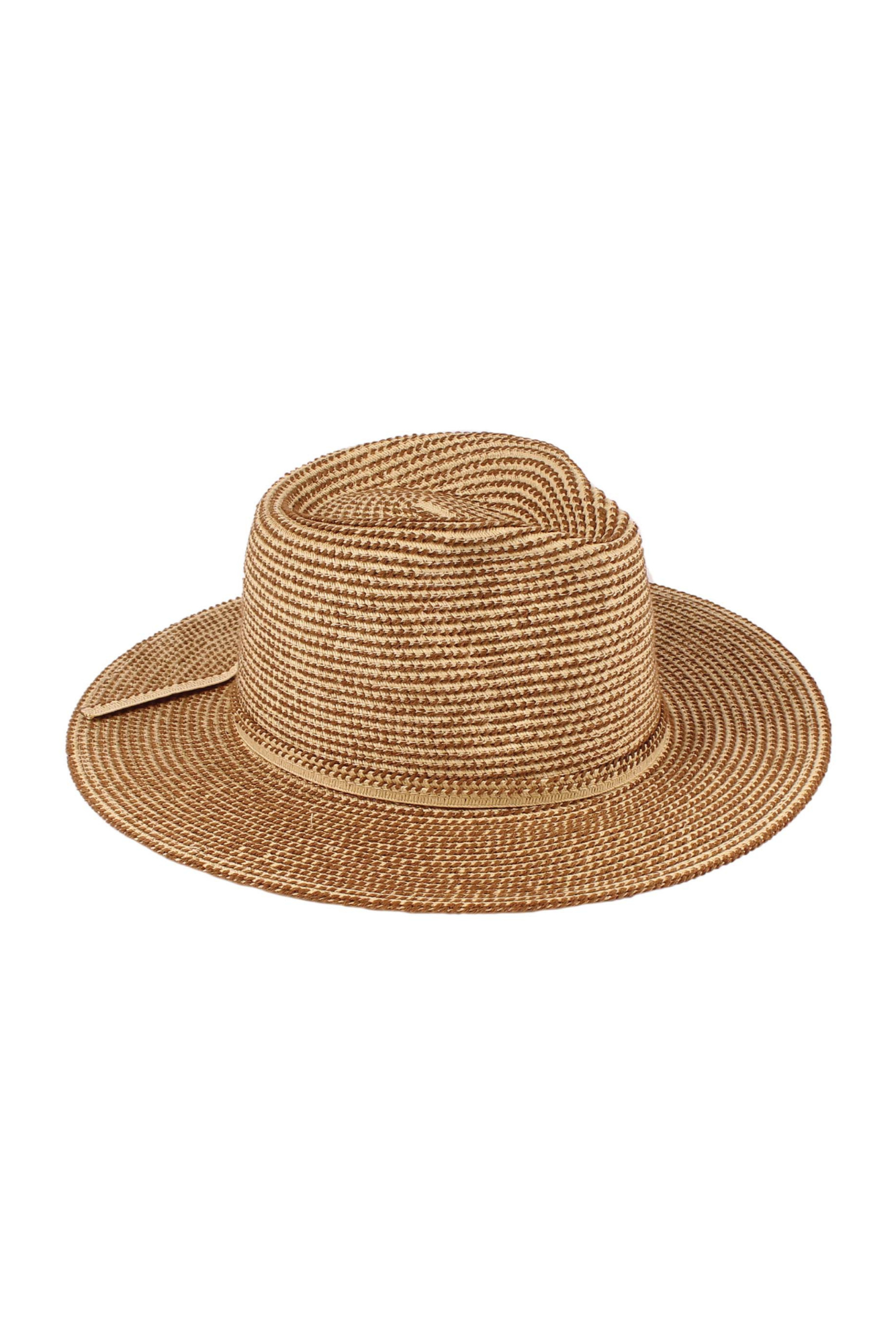 Straw Fedora | Brown and Tan