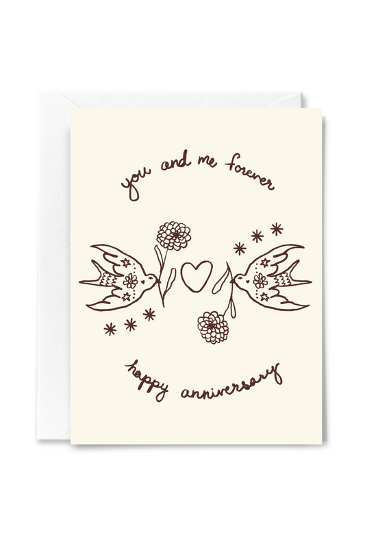 You and Me Forever Anniversary Card