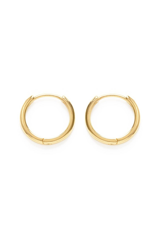 Simple 15mm Huggie Hoop