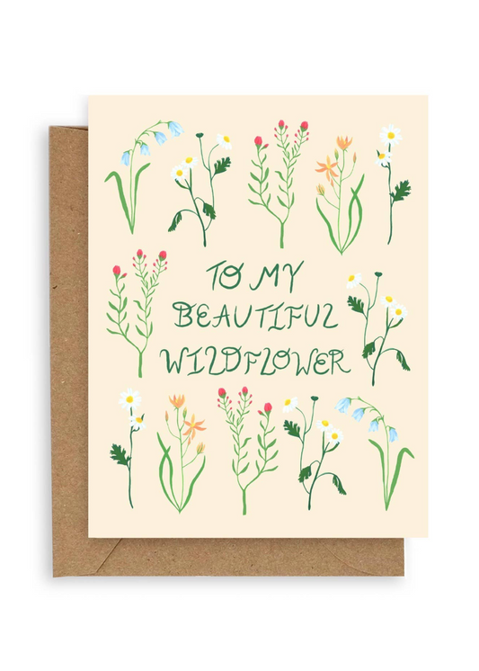 To My Beautiful Wildflower Card