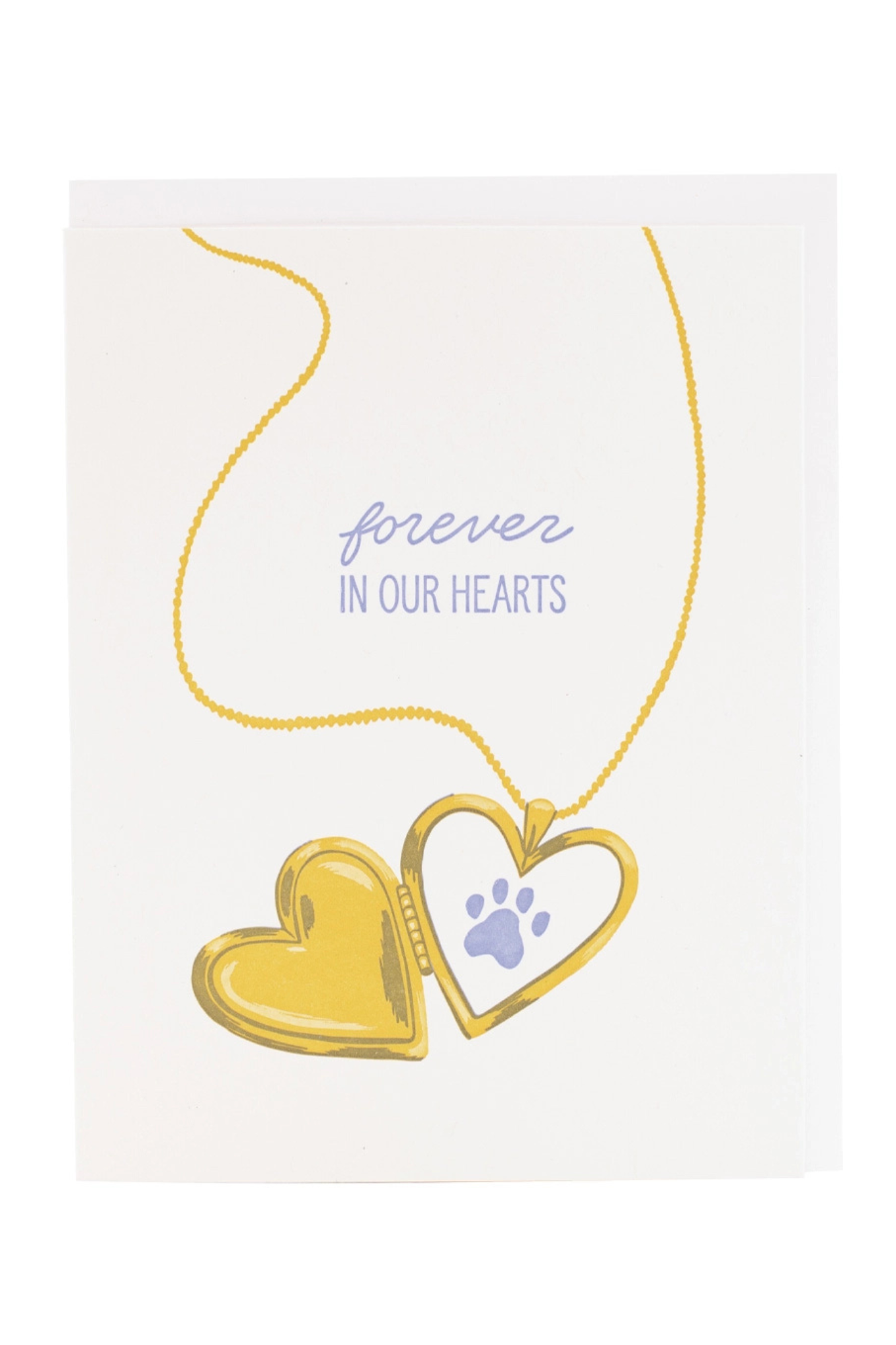 Locket Pet Sympathy Card