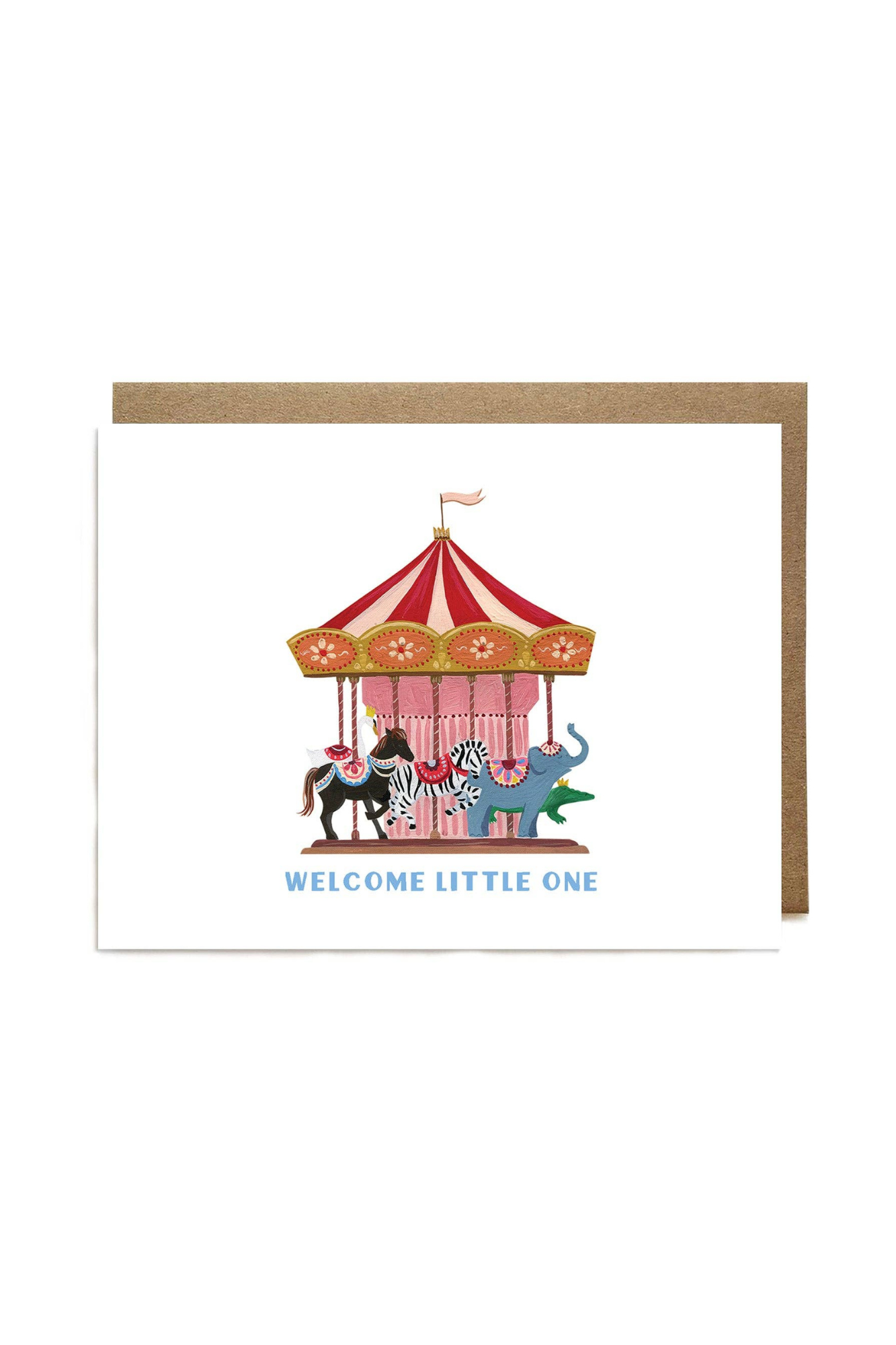 Welcome Little One Carousel Card