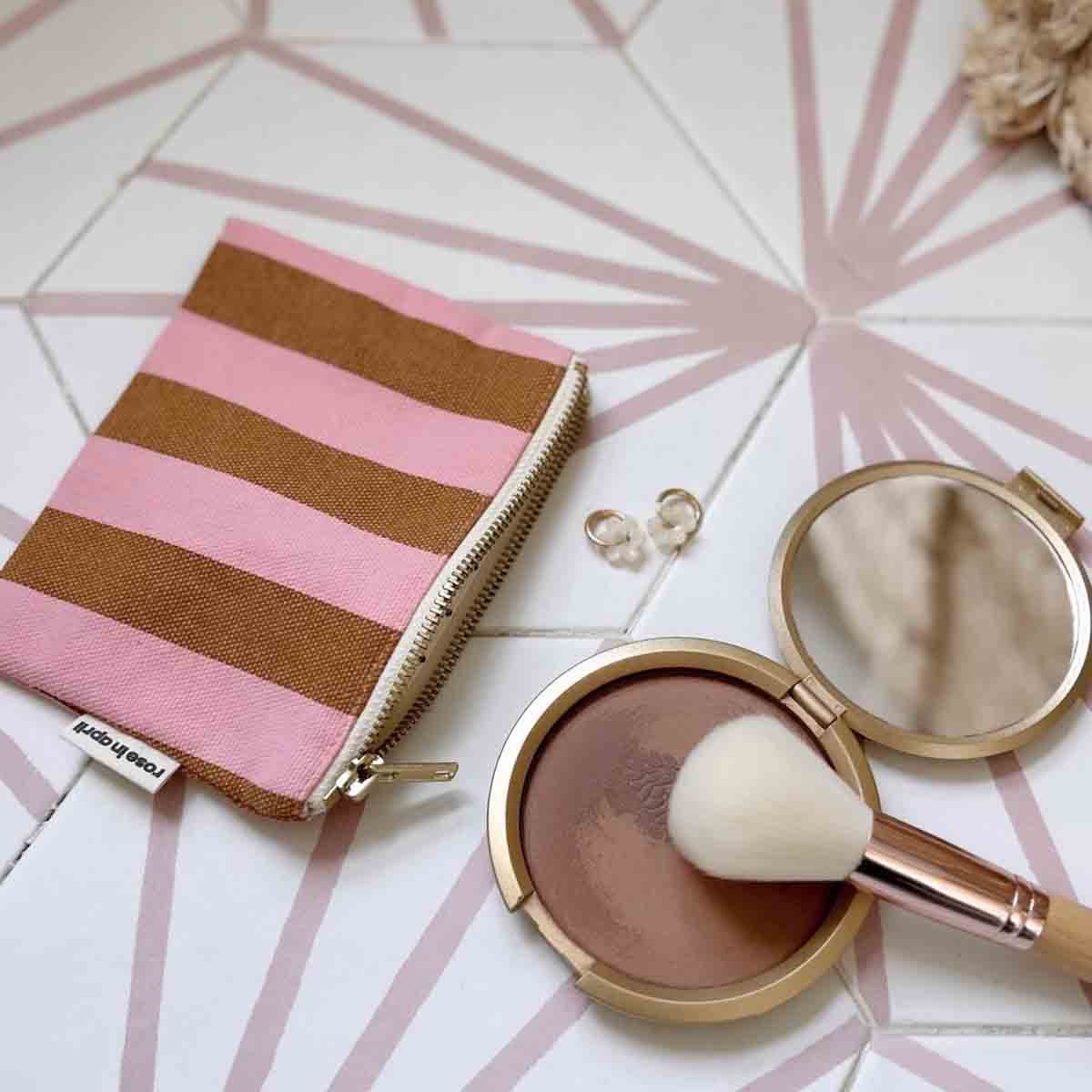 Marie Coin Purse | Caramel + Strawberry