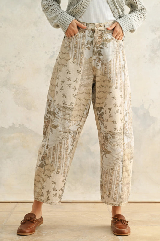 Tapestry Barrel Pants