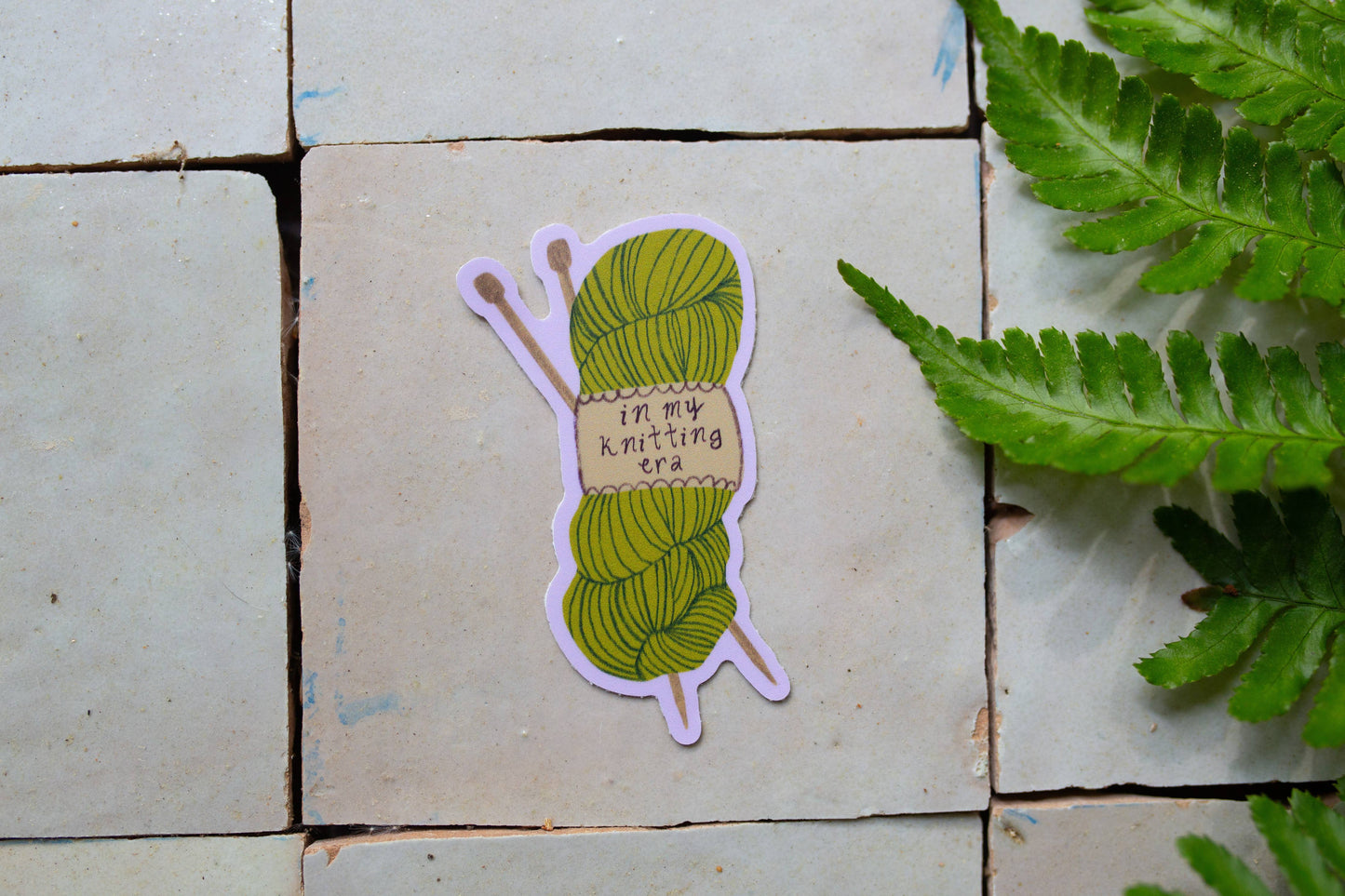 In My Knitting Era Sticker