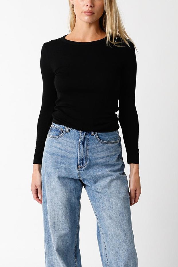 Longline Baby Tee | Black