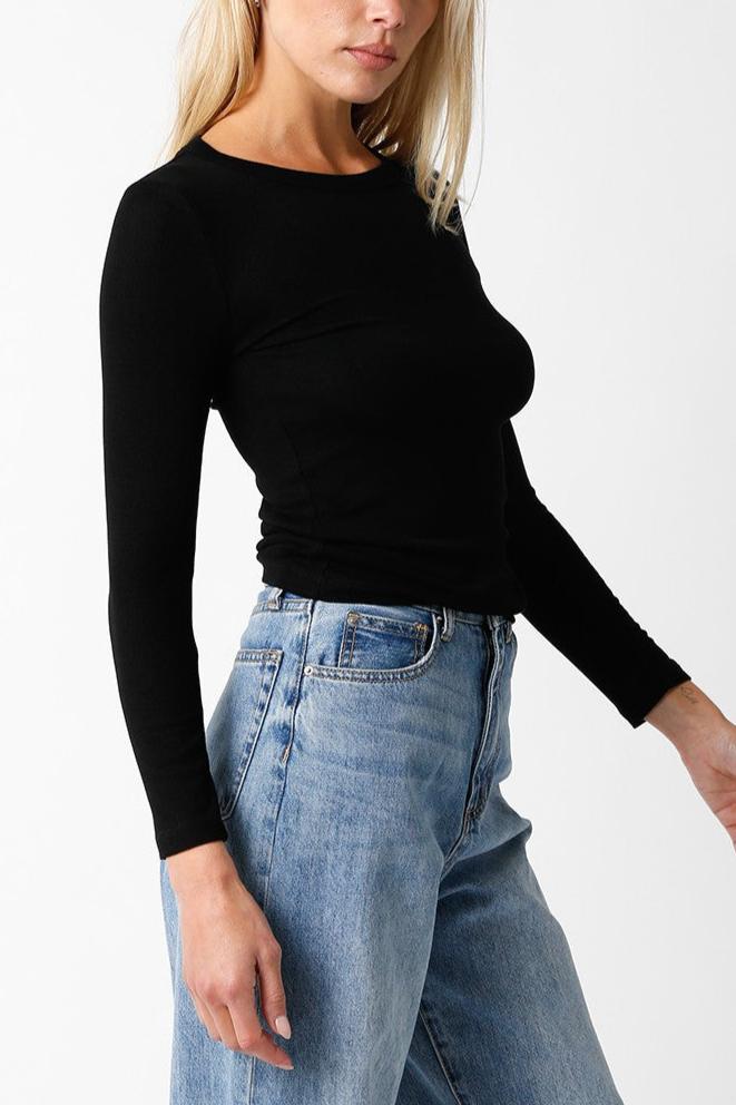Longline Baby Tee | Black