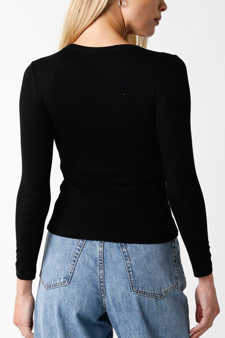 Longline Baby Tee | Black