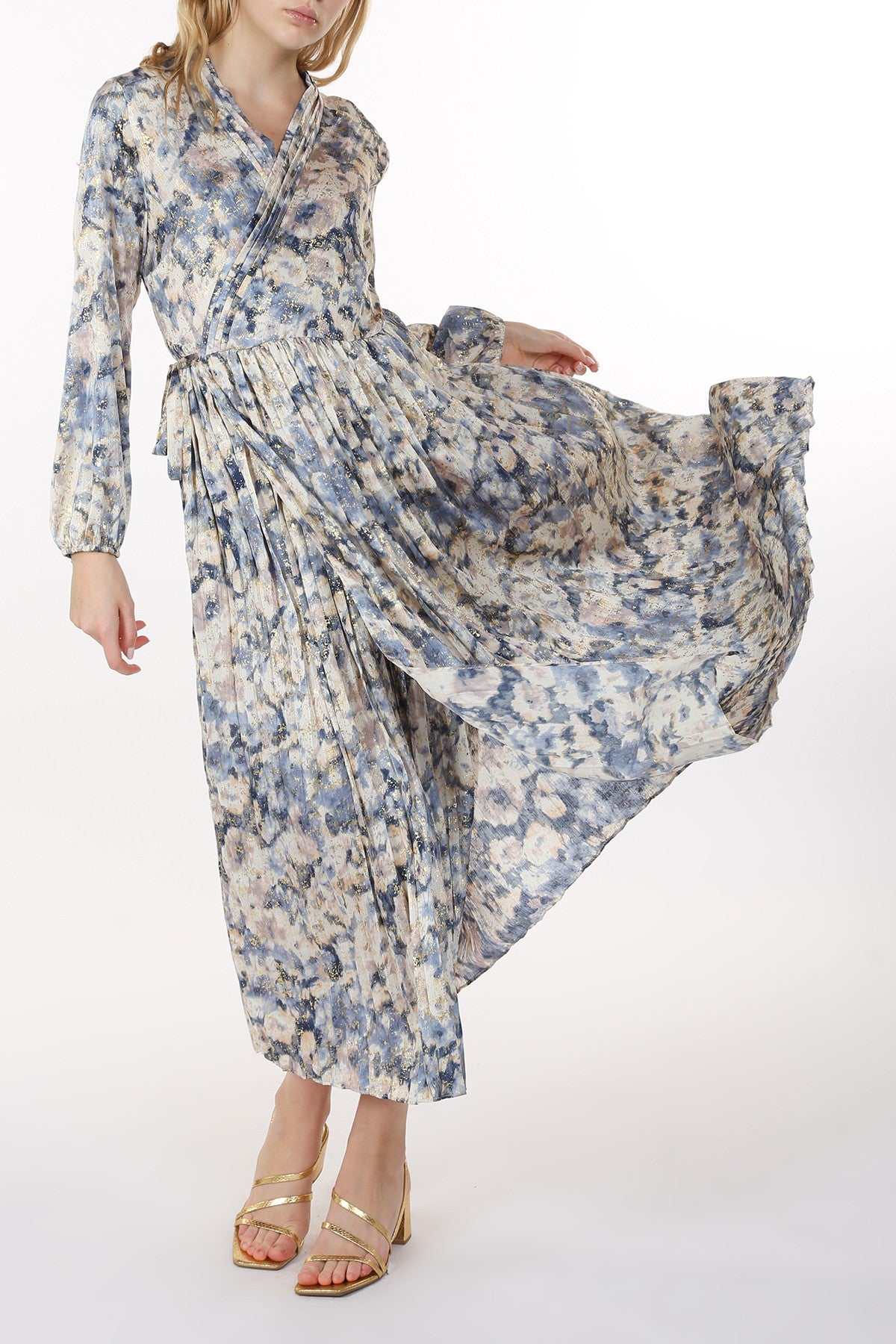 Saltwater Abstract Midi Dress