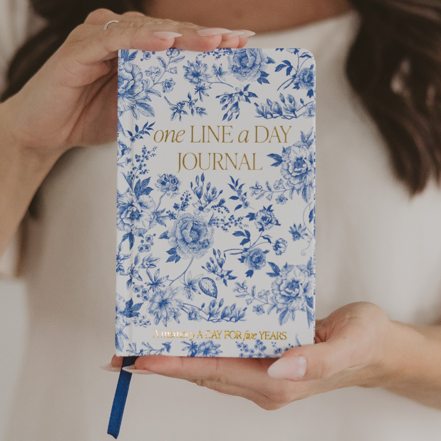 One Line A Day Fabric Journal | Blue Delft