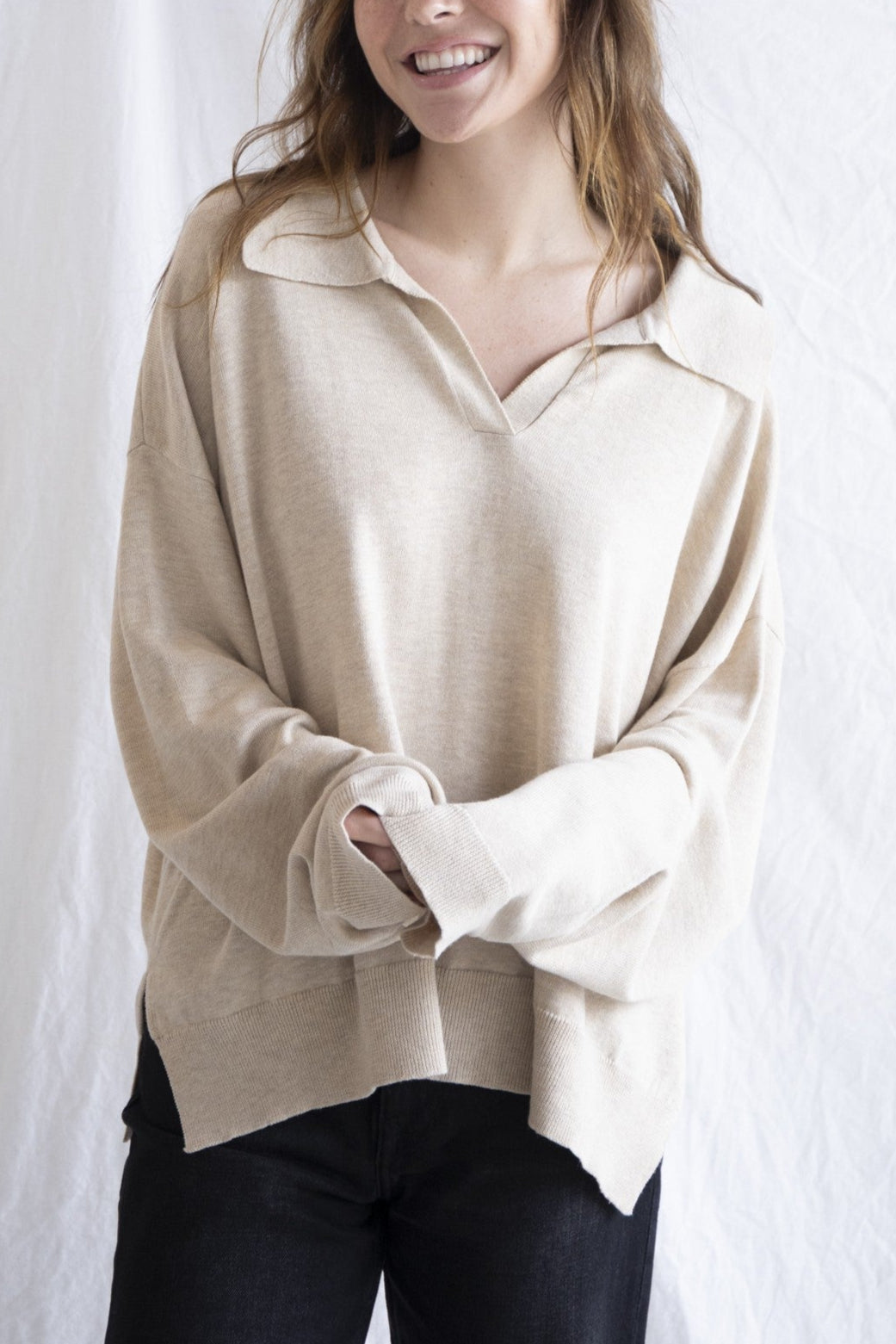 The Nadine Sweater | Oatmeal
