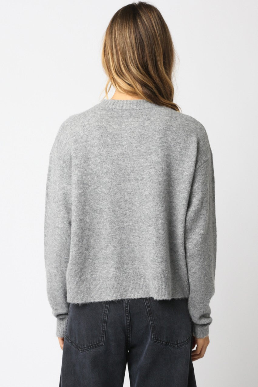 Caught A Vibe Button Up Cardigan | Grey
