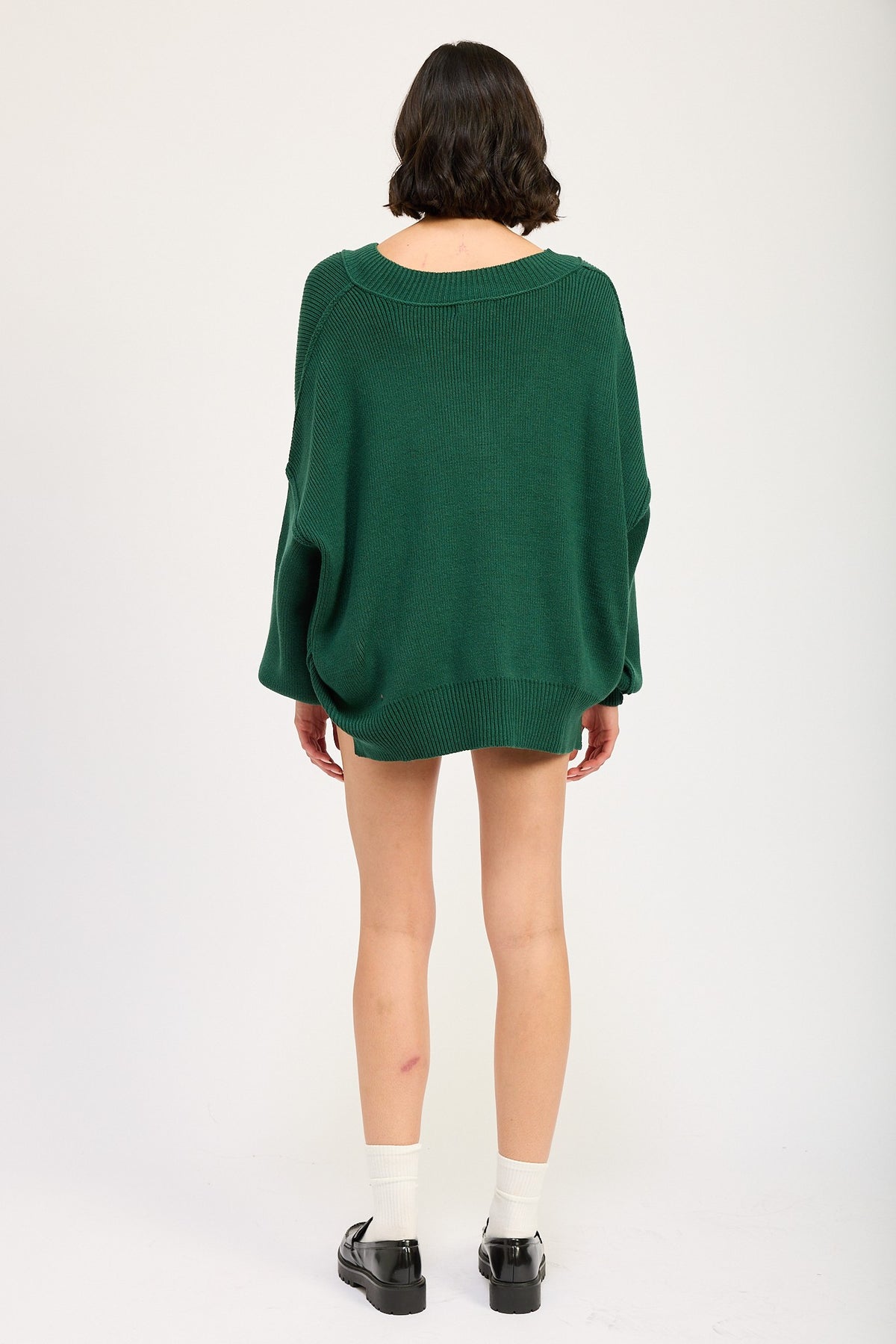 Bottle Green Oversized Sweater