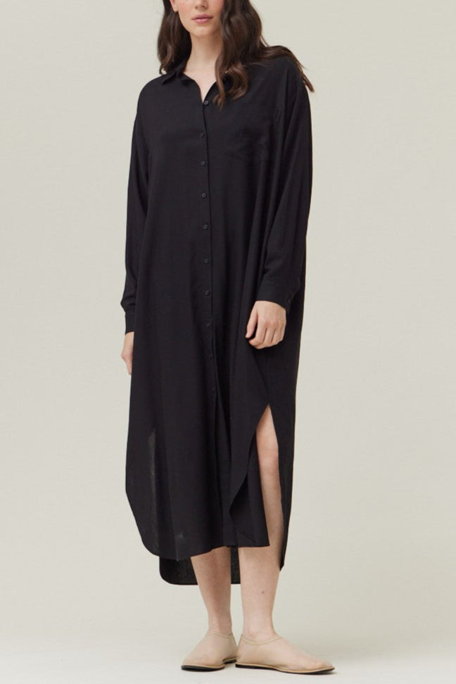 Midnight Beach Walk Shirt Dress