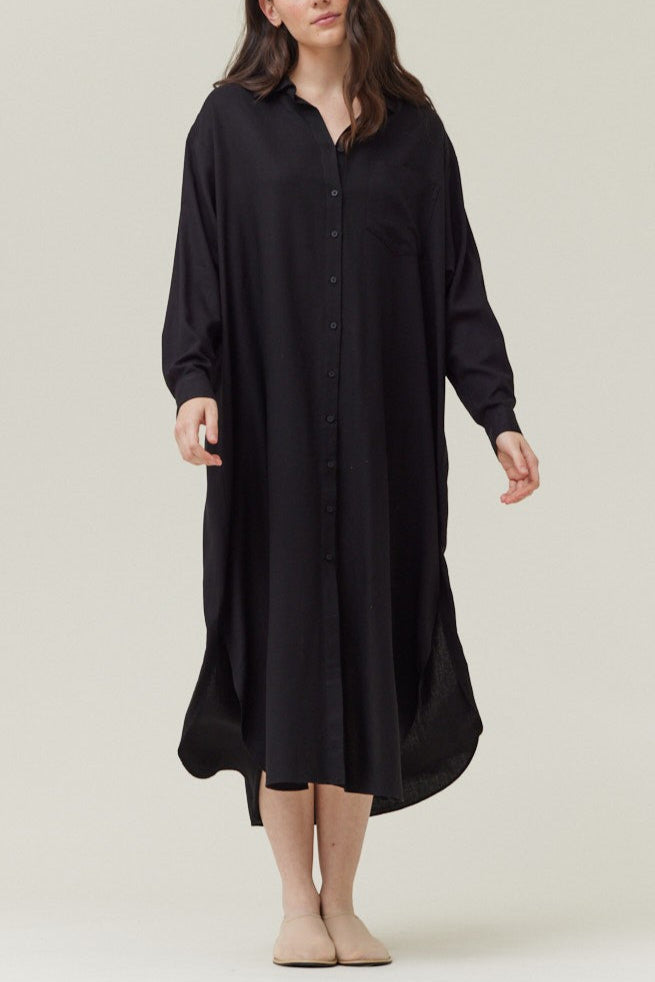 Midnight Beach Walk Shirt Dress