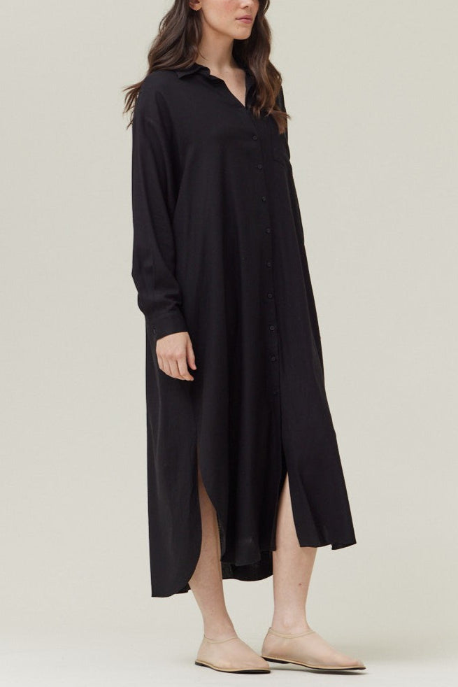 Midnight Beach Walk Shirt Dress