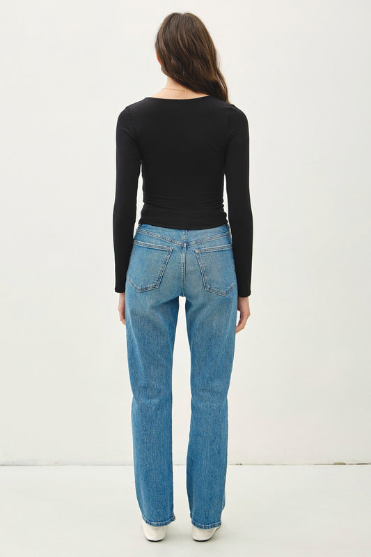 So Soft Basic Top | Black