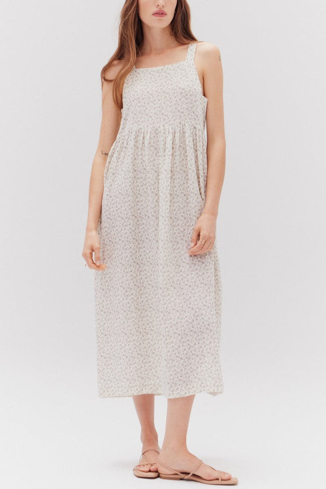 Willow Midi Dress | Ditsy Shadow