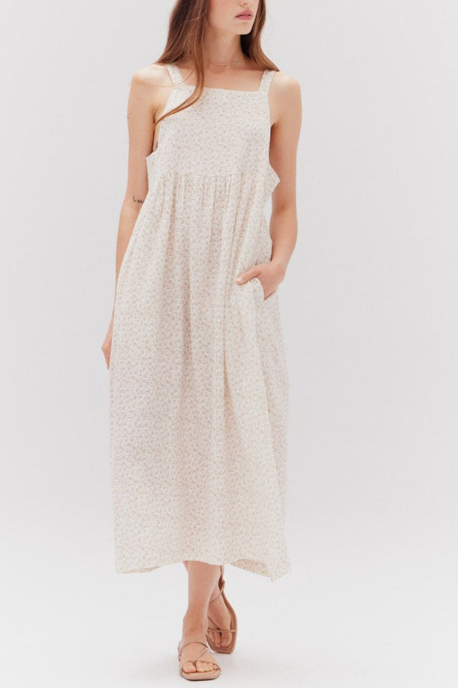 Willow Midi Dress | Ditsy Shadow